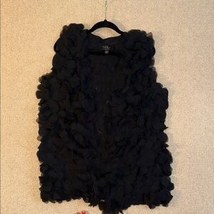 Kardashian Kollection Black Textured Vest